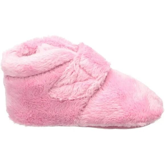 UGG Women's Bixbee Terry Cloth Baby Booties, Pink Size 4I/5I (12-18M) - Picture 2 of 7